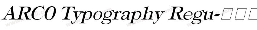 ARC0 Typography Regu字体转换